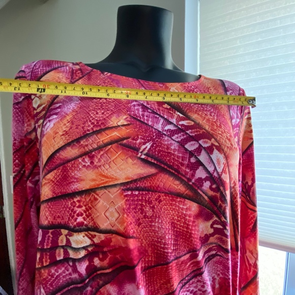 Nygard Bold Print Tunic Top Size L Asymmetrical - Picture 7 of 10